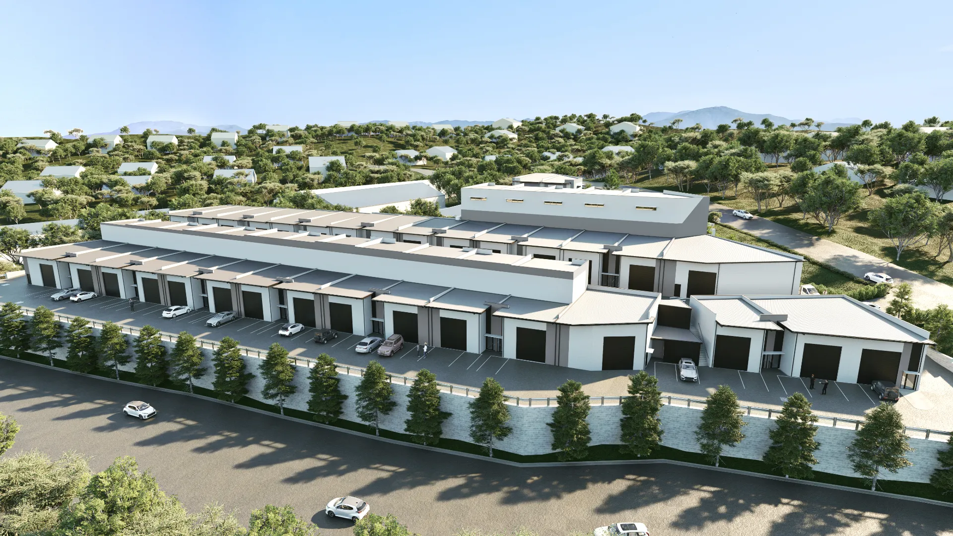 Industrial Precinct — Commercial architectural visualisation