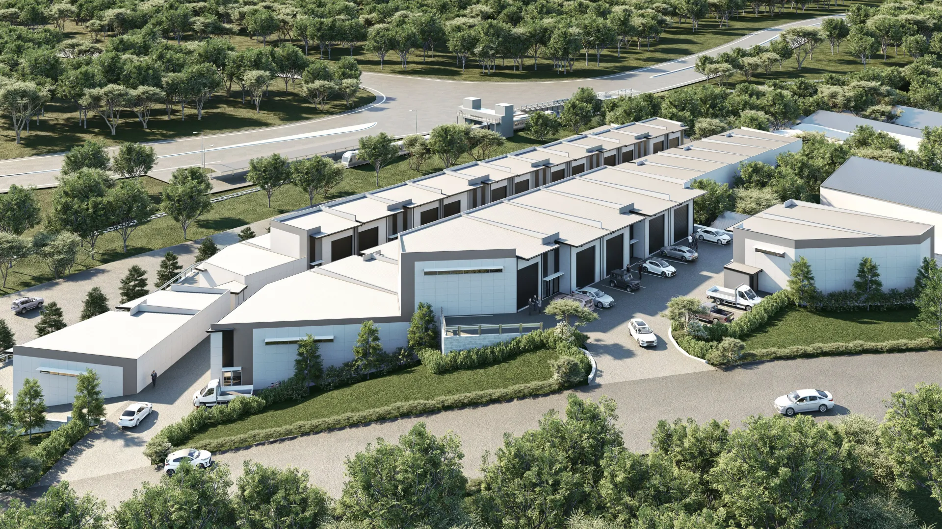 Central Coast Industrial Estate — Masterplan architectural visualisation