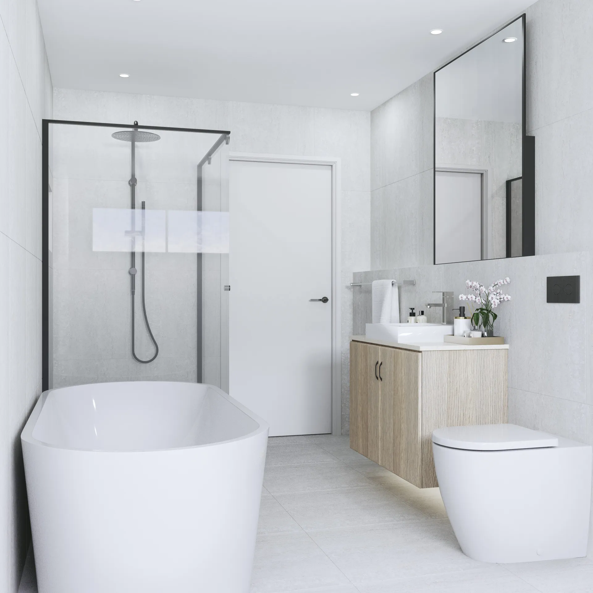 Interactive & Virtual Tours example — ensuite bathroom marble